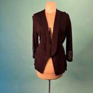 FYLO blazer with studded cuffs black sz.xl casual